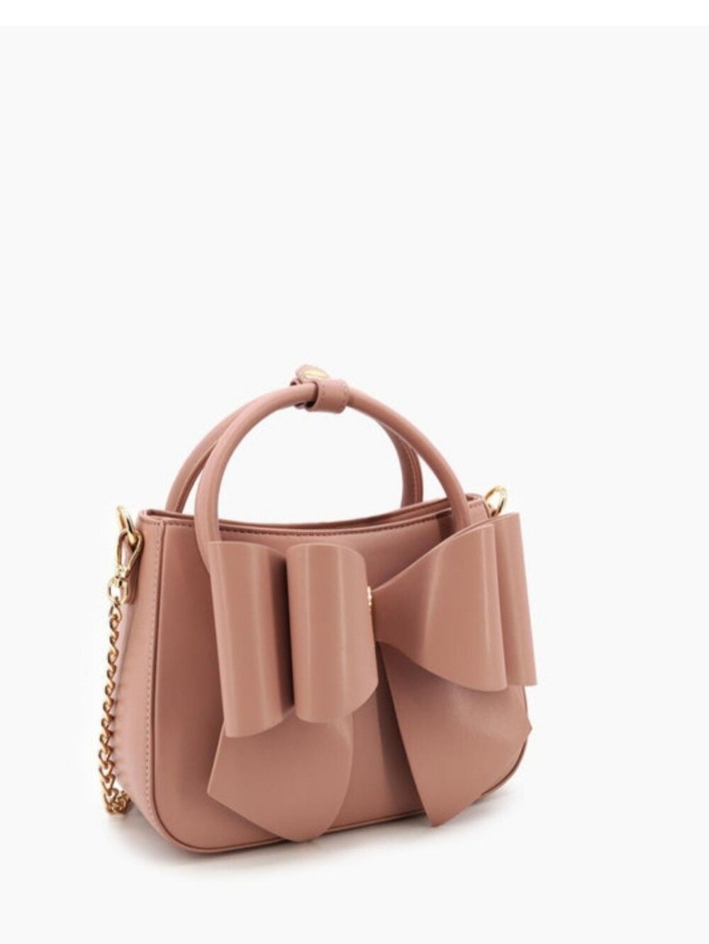 Women's Madeline Bow Vegan Crossbody in Mauve by Like Dreams - Picture 4 of 7